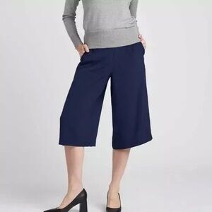 NWT Universal Standard Elvo Culottes Cropped Pant Maritime Blue size XS